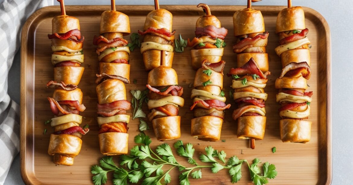 Vištienos suktinukų su šonine receptas orkaitėje